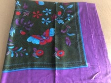 Ungaro originale foulard lana e seta donna/woman wool and silk scarf