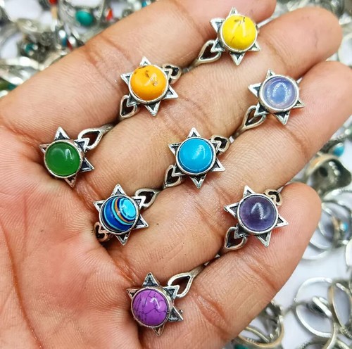 Lotto anelli placcati - , argento