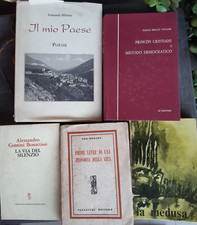 5 LIBRI AUTOGRAFATI AUTOGRAFO TAVIANI MILONIS REDANO' CONTINI BONACOSSI RINALDI