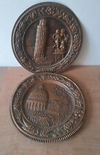 Coppia Piatti Rame Torre Pisa