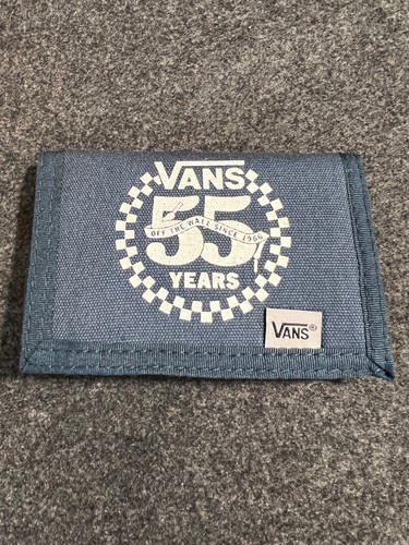 Portafoglio vans tri fold blu - portafoglio, tri-fold