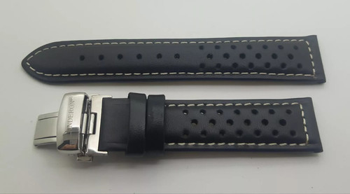 Landeron bracelet cuir - cuir, noir