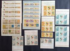 SOTTOFACCIALE ITALIA 1985 - LOTTO DI 5 MNH TRITTICI E FOGLIETTI