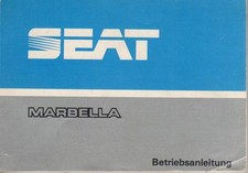 Seat marbella manuale - uso, e