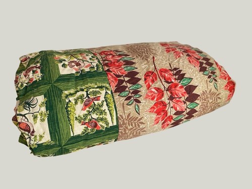 Vintage barkcloth tropical - barkcloth,