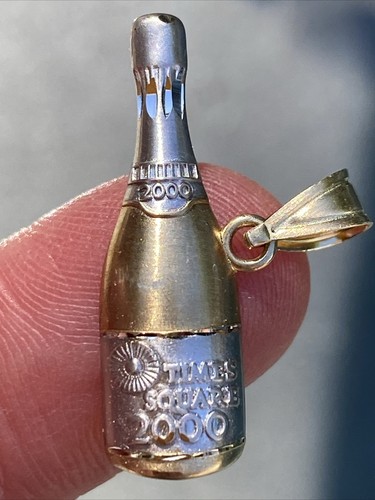 Charm bottiglia champagne - , oro