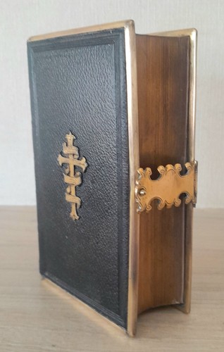 Antique clasped book prayer - book, of