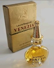 LAURA BIAGIOTTI RARE miniature parfum Eau De Toilette 5 ml  VENEZIA Bouchon Doré