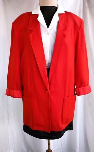 Blazer rosso vintage - anni, 80