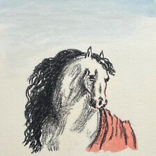 Giorgio DE CHIRICO "Il cavallo balio" , 1971 litografia originale firmata