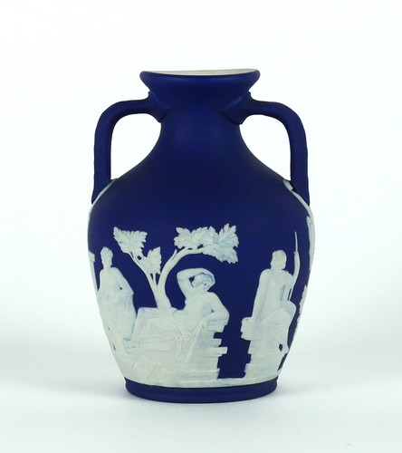 Vaso portland wedgwood blu - vaso,