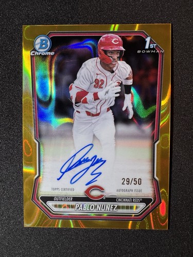 2026 bowman cromo - cromo, nunez
