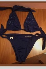 Costume  fixdesign, colore blu con brillantini, taglia S