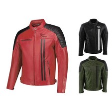 Uomo Giacca Moto Pelle Rusty