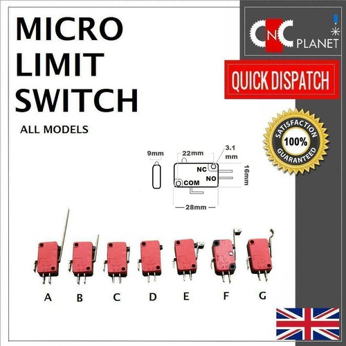 Micro limit switch - limit, cerniera