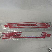 Serie Fregi Adesivi Sacche e Parafango Piaggio Vespa ET3 Rosso Cromo PIAGGIO
