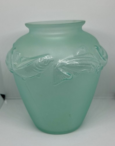 Vaso vintage vetro satinato - vetro,