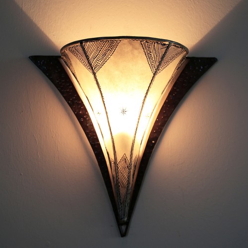 Lampada parete pelle - lampada,
