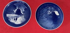 Piatto di Natale Bing & Grondahl 1963 + Royal Copenhagen torna a casa per Natale 1973