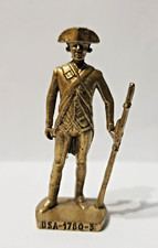 Soldatini uovo Kinder Metallfiguren datati scame USA 1780-3 ottone