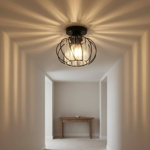 Plafoniera cristallo stile - plafoniera,