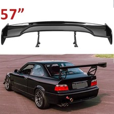 Glossy black rear spoiler - black, 57"