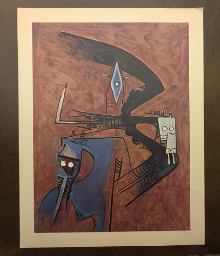 Wilfred lam litografia - lam,