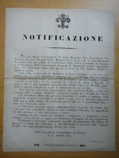 1844-NOTIFICAZIONE-Vendita vari lotti di legnami da costruzione-FIRENZE