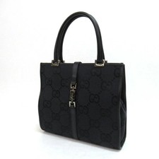 Borsa a tracolla Gucci Jackie Line nera tela GG vintage autentica