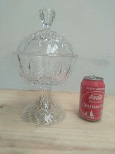 Vintage candy Crystal saucer