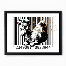 Funny Barcode Animals Art