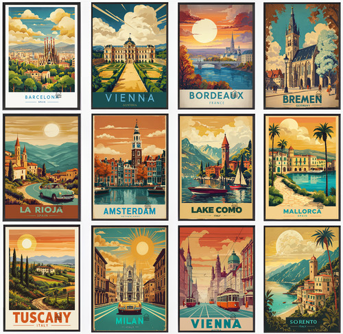 Poster viaggio vintage - poster,
