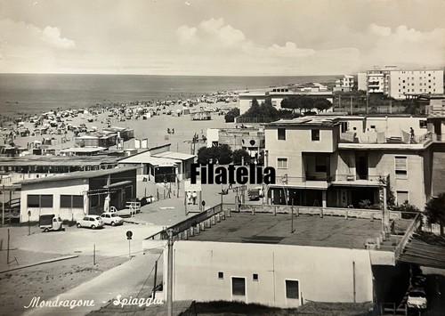 Cartolina mondragone spiaggia - cartolina,