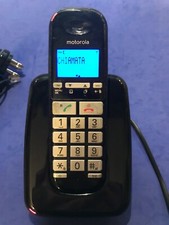 Telefono Cordless Motorola Digitale Portatile Senza Fili tasti grandi funzionant