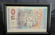 GIUBILEO 2025 - banconota C.M. ART - OPERA D'ARTE con cornice, a tavolo o parete