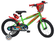 Bicicletta  BAMBINO MTB 16" URBAN SKATE  Con Rotelle Gonfiabile.