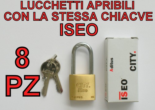 Lucchetti iseo apribili - 8, con