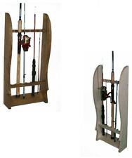 Porta canne da pesca in legno