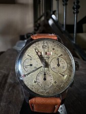 OROLOGIO  LORENZ CRONOGRAFO VINTAGE CALENDARIO COMPLETO 1960 MOVIM. VALJOUX 72c