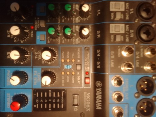 Yamaha mg06x mixer analogico - yamaha, mg06x,