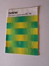 MACCHINA  PER MAGLIERIA BROTHER MOD.  KL 116 MANUALE   ORIGINALE