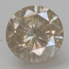 0.55 Carato Top Marrone Rotondo Brillante Naturale Estratto Dalla Terra 5.15mm W