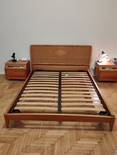 letto matrimoniale in rattan dimensioni queen 160x200