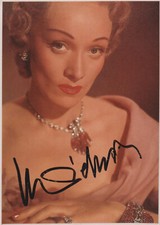 MARLENE DIETRICH autografo