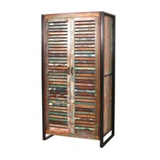 ARMADIO 2 ANTE LEGNO E METALLO