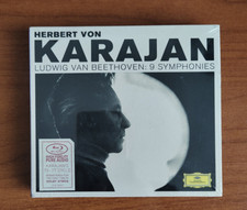 HERBERT VON KARAJAN - BEETHOVEN 9 SYMPHONIES - BLU RAY DISC PURE AUDIO 2018 NEW
