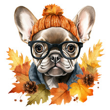 2 adesivi auto Bulldog