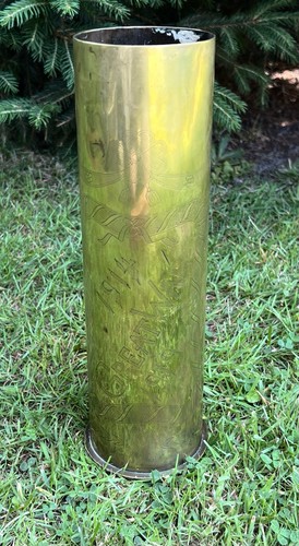 Ww1 vase shell - vase, engraved