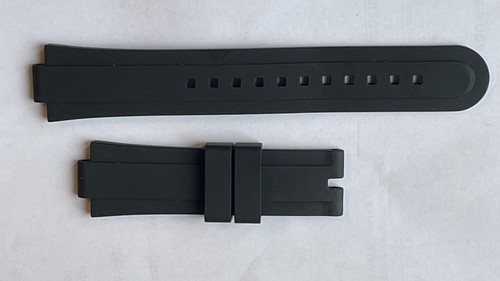 Tudor black rubber - rubber, strap