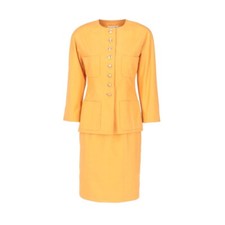 Chanel Vestito Vintage  Col.  Arancione Taglia 38 FR